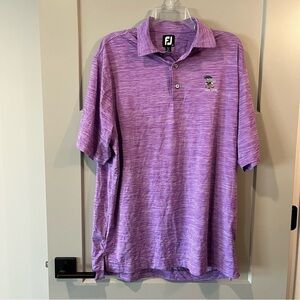 FootJoy Size Large Purple Golf Polo Shirt TSO 2018 Parkland Golf Club
